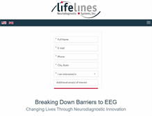 Tablet Screenshot of lifelinesneuro.com